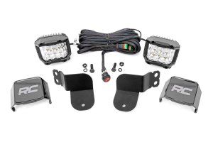 Polaris General XP 1000 Factory Custom Edition LED Light Kit - Rough Country - Cage Mount, 3